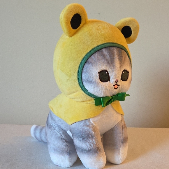 Mofusand Grey Cat With Yellow Frog Hoodie Round 1 Prize - Picture 6 of 11